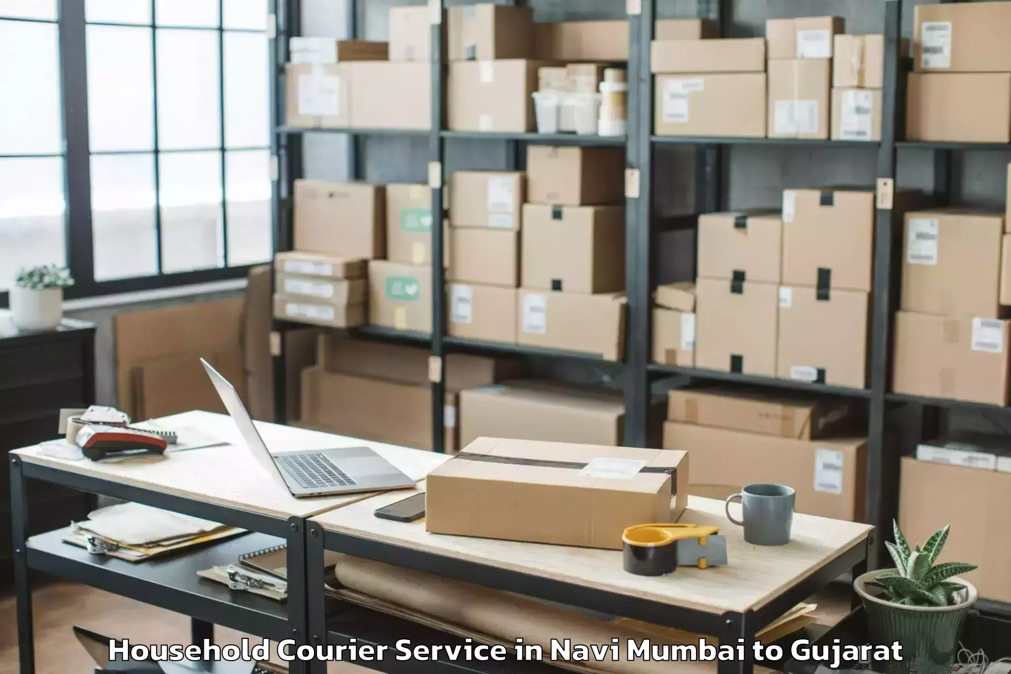 Comprehensive Navi Mumbai to Bhachau Household Courier